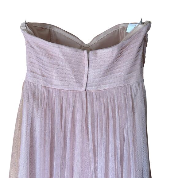 Jenny Yoo Formal Dress Gown SZ 10 Nude Blush Convertible "Annabelle" Tulle - Picture 6 of 12